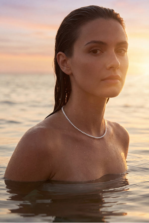 Isla Sea Pearl Choker Necklace